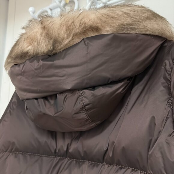 La Canadienne brown puffer parka winter coat XS new - Picture 13 of 16